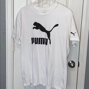 White Puma tee